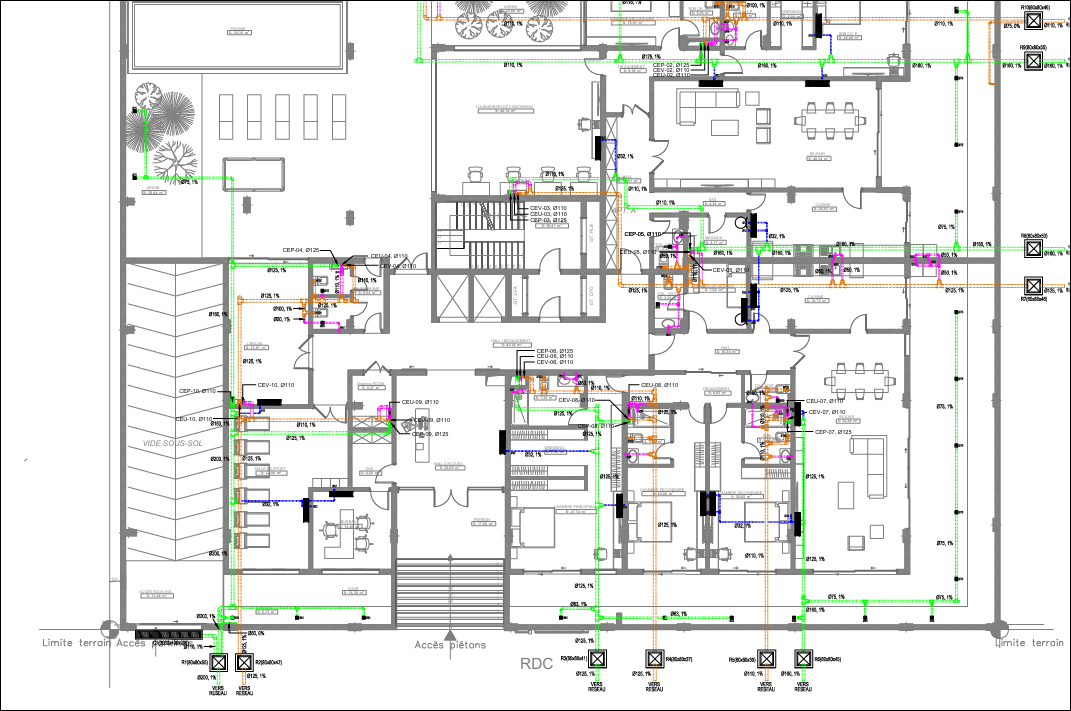 PLAN ÉLECTRICITÉ,PLOMBERIE, VMC & CLIMATISATION